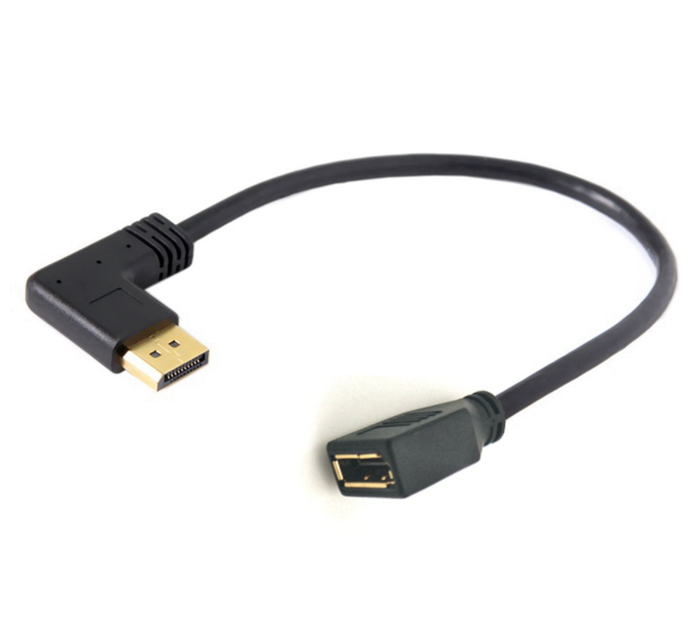 30cm DisplayPort 1.2 angled extension cable